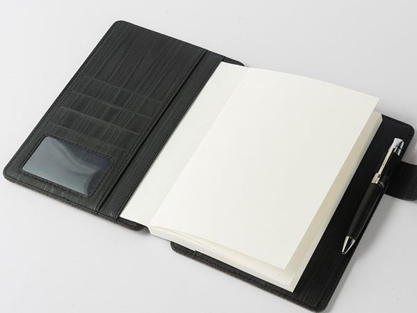 Cuaderno de cuero sintético con hebilla magnética, tapa de cuero ecológico con bolsillo y accesorio para lapicero, porta tarjetas interior, 3330 páginas en blanco