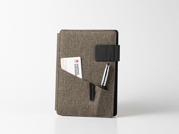 Cuaderno de cuero sintético con hebilla magnética, tapa de cuero ecológico con bolsillo y accesorio para lapicero, porta tarjetas interior, 3330 páginas en blanco