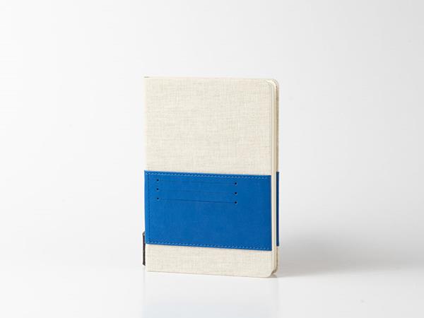 Cuadernos de cuero de dos colores en contraste, tapa rellena de esponja, 80 páginas rayadas