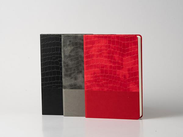 Cuadernos de cuero de dos colores, 80 páginas rayadas